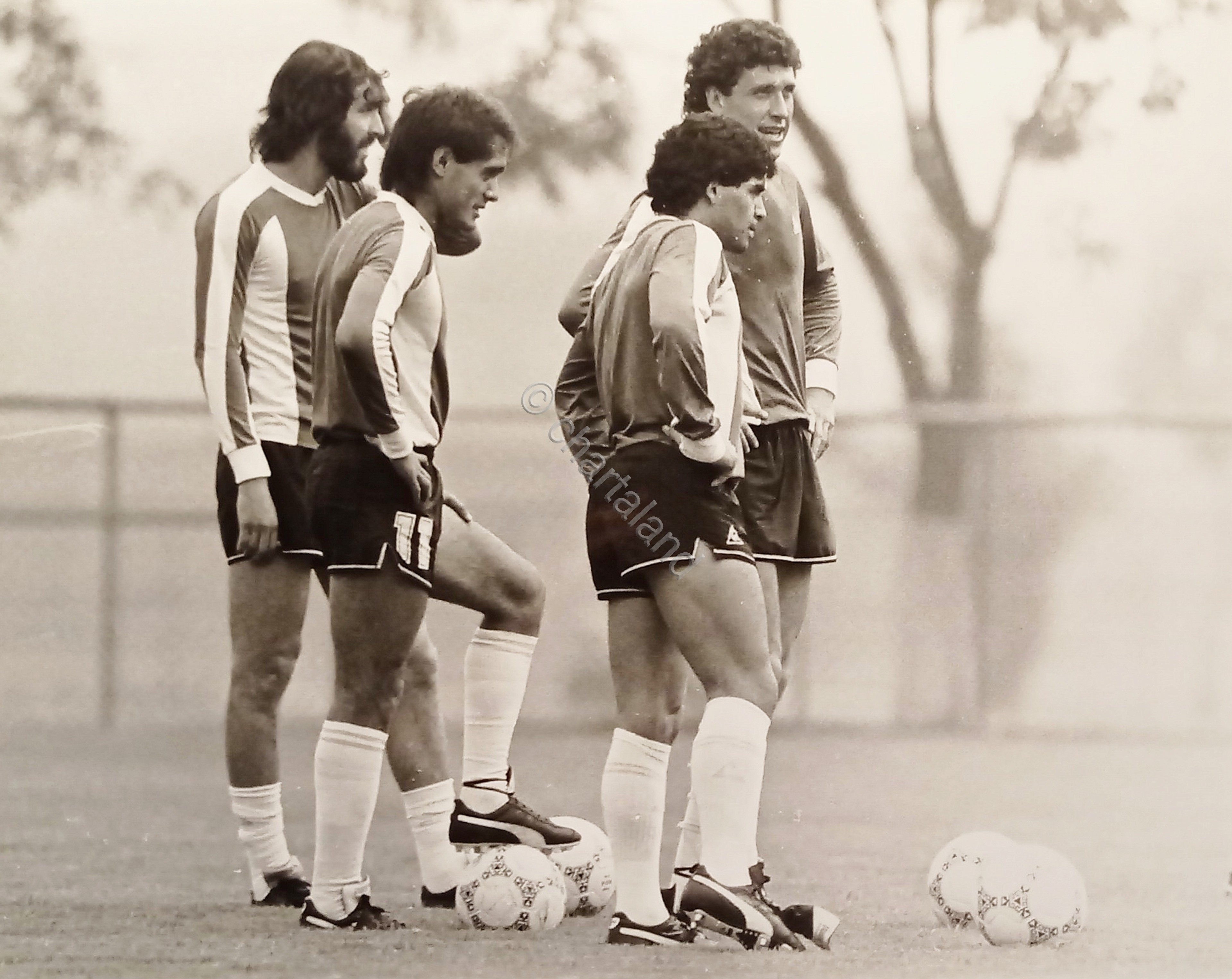 Foto Agenzia Calcio - Valdano - Pasculli - Maradona - …