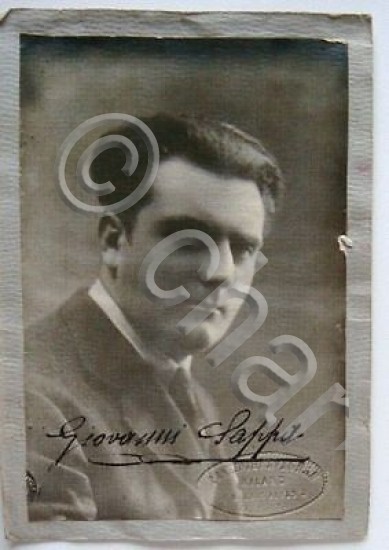 Foto autografo Giovanni Sappa anni '30