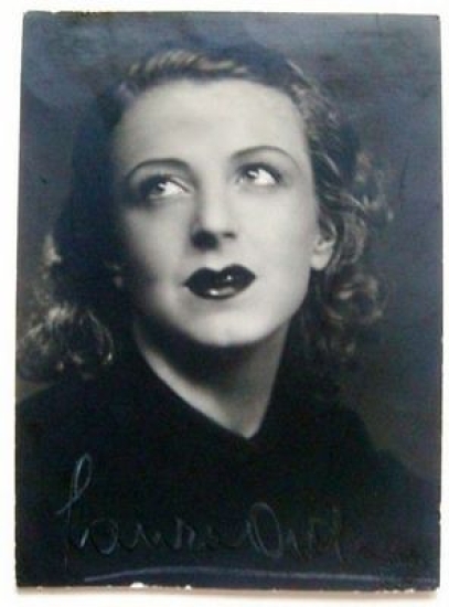 Foto autografo Laura Adani attrice anni '40