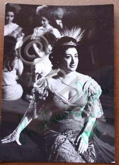 Foto Autografo lirica Limbania Leoni 1968 Catania