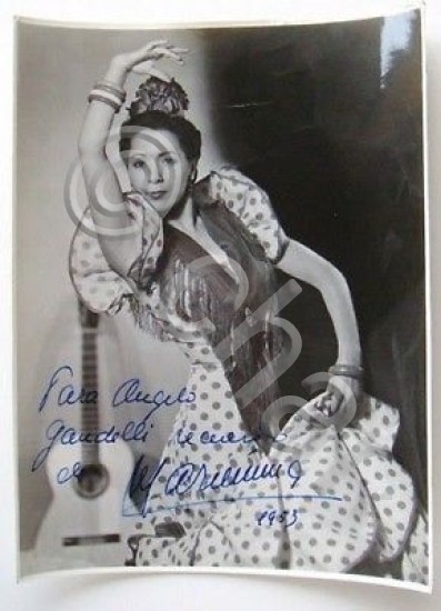 Foto autografo teatro lirico Mariemma 1953