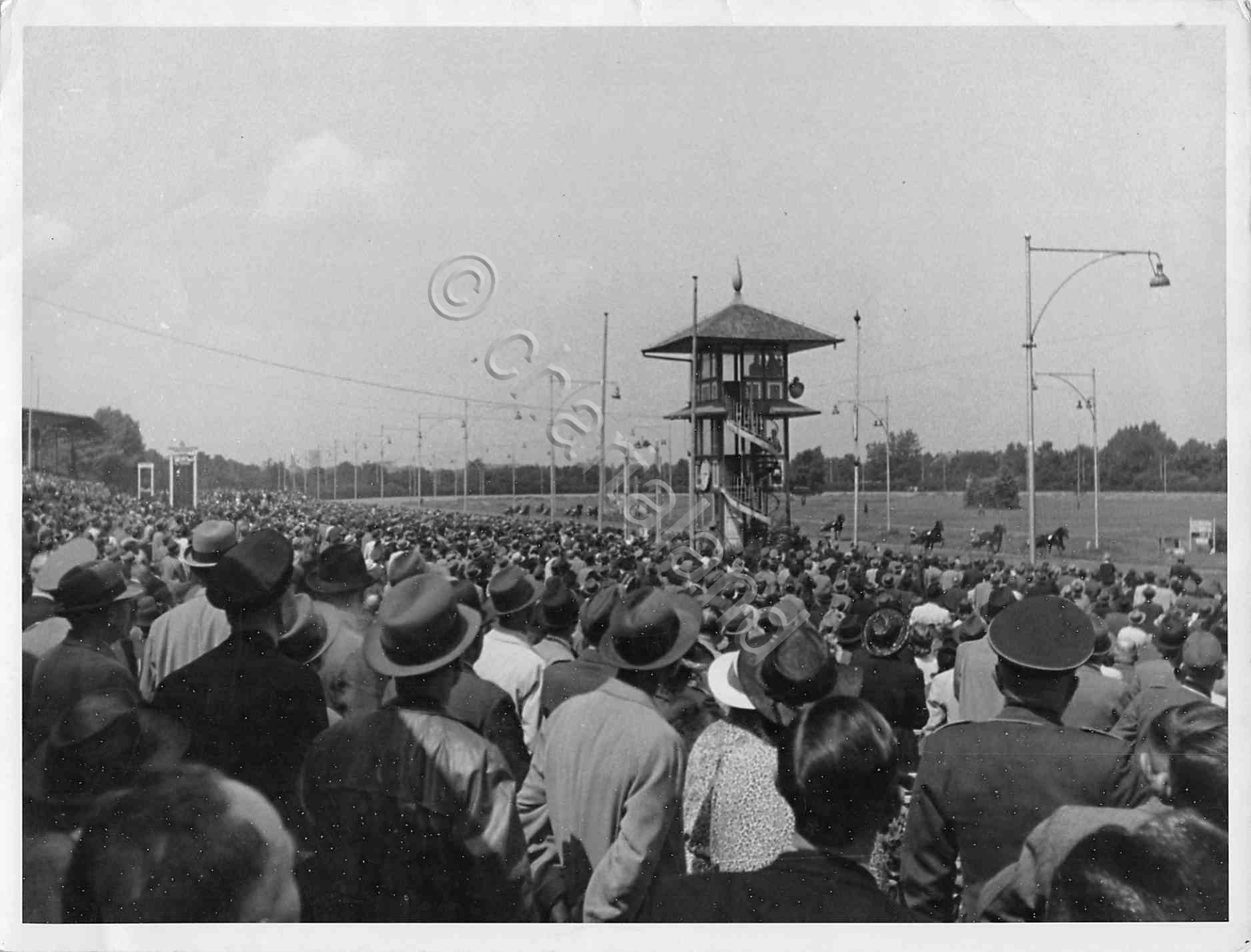 Foto Berlino Mariendorf Ippodromo trotto 1943