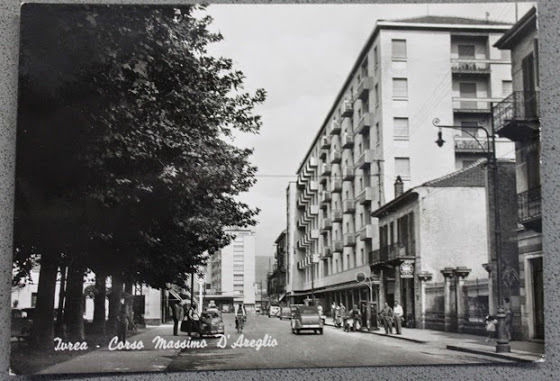 Foto Cartolina - Corso Massimo d'Azeglio - Ivrea - 1962