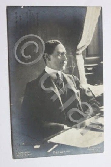 Foto cartolina - Re di Norvegia Haakon VII 1909 ca