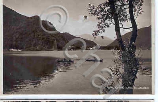 Foto Cartolina Panorama Porto Ceresio Lago Lugano 1934