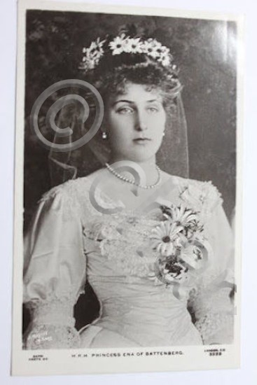 Foto cartolina principessa Vittoria Eugenia di Battenberg 1910 ca
