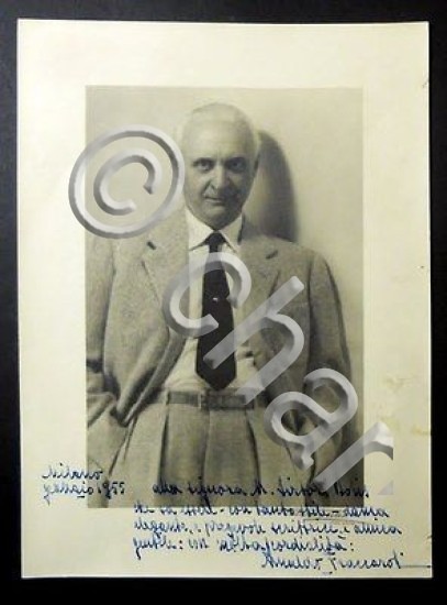 Foto con Autografo Arnaldo Fraccaroli - 1955