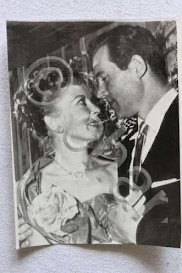 Foto d'epoca - Ida Lupino attrice con marito attore Howard …