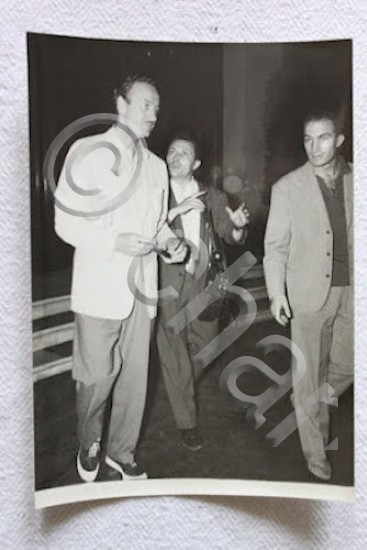 Foto d'epoca - l'attore David Niven a Roma luglio 1956