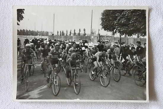Foto d'epoca Argo Ciclismo campionato Velodromo Vigorelli Milano '30