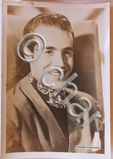 Foto d'epoca cinema attore Ricardo Montalban anni '40