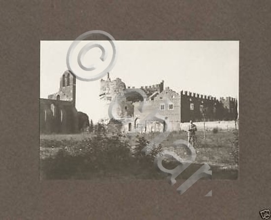 Foto d'epoca Lucini - Tomba Cecilia Metella, Roma 1917