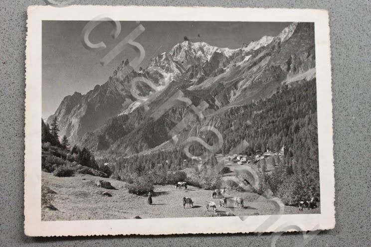 Foto Montagna Courmayeur 1950 - Courmayeur Frazione Planpincieux 1500 mt