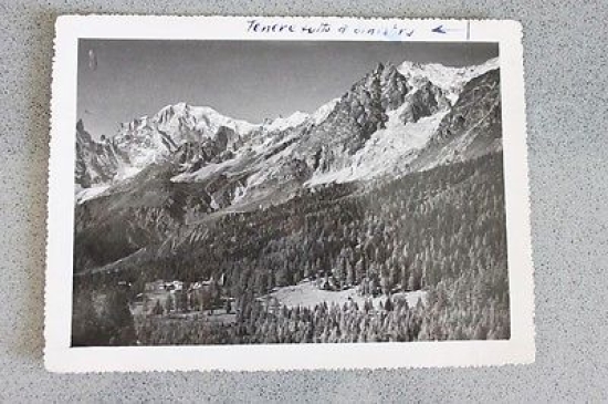 Foto Montagna Courmayeur 1950 - Planpincieux mt 1500 e Monte …