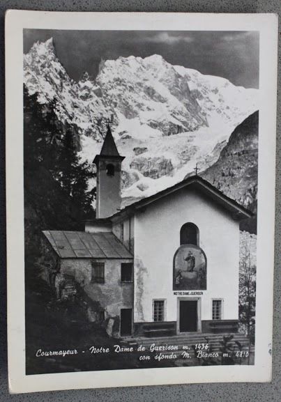 Foto Montagna Valle d'Aosta 1950 - Courmayeur Notre Dame della …