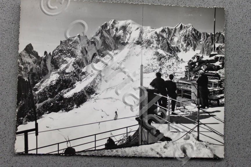 Foto Montagna Valle d'Aosta 1950 ca - Belvedere Punta Helbronner …
