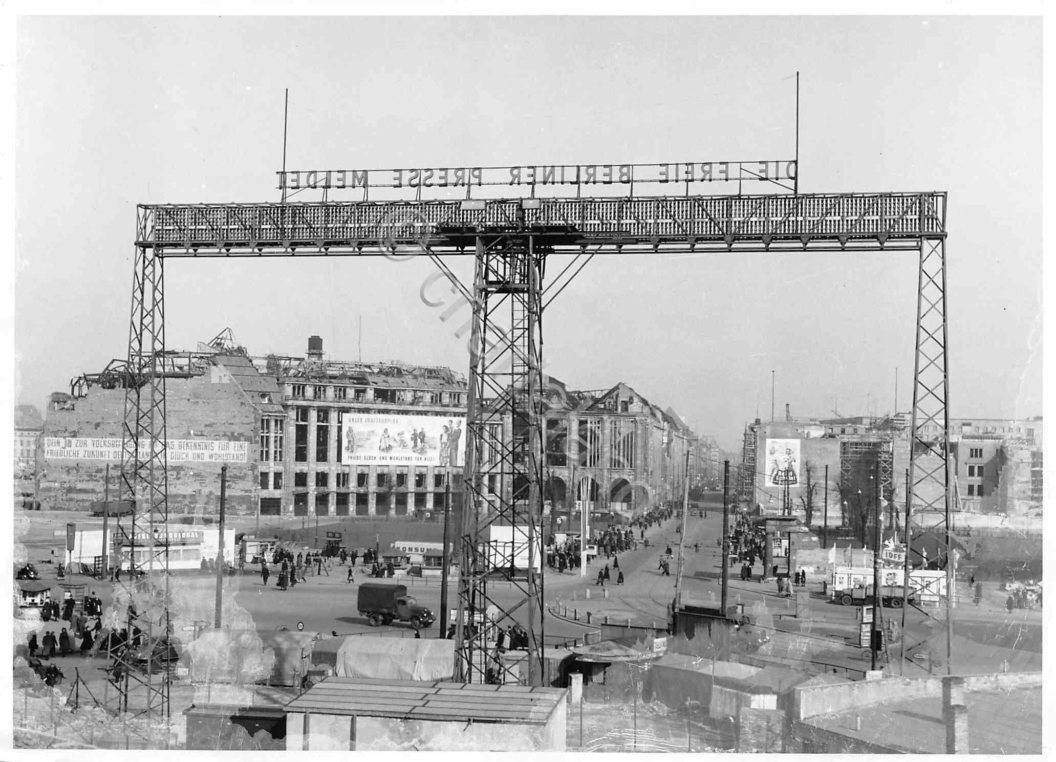 Foto Ricostruzione Berlino Potsdamen Platz 1952