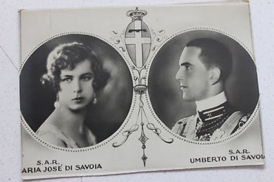Fotocartolina Maria Jose di Savoia e Umberto di Savoia 1930 …