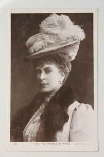 Fotocartolina Mary di Teck Principessa di Galles 1909