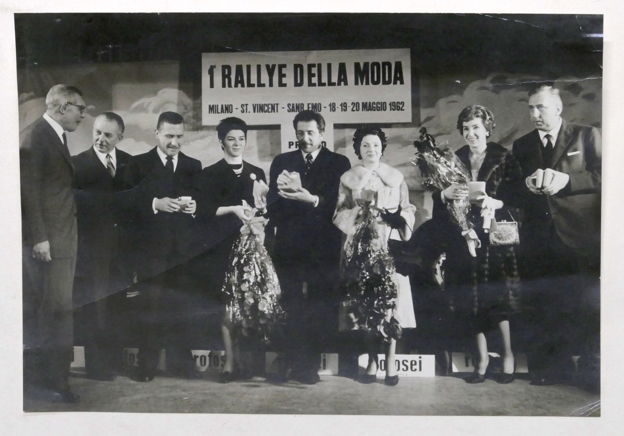 Fotogafia Premio Maschera d'Oro 1962 Modugno, Stoppa, Delia Scala, Rina …