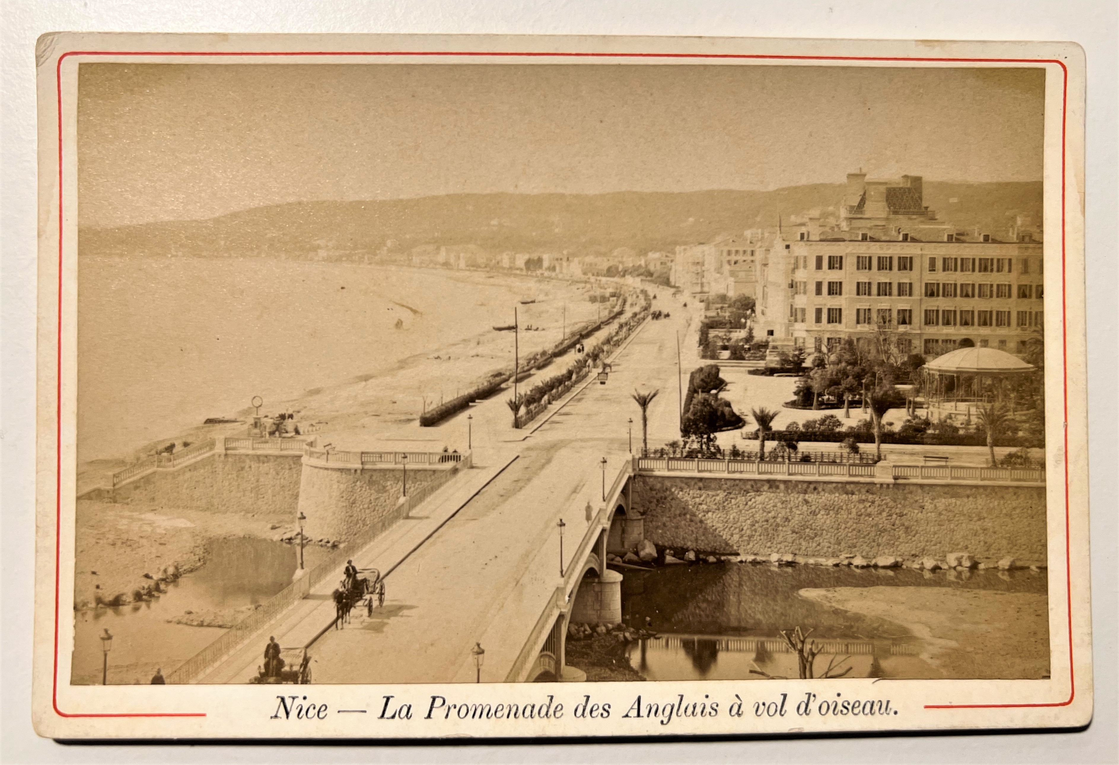 Fotografia Albumina - Nice - La Promenade des Anglais à …