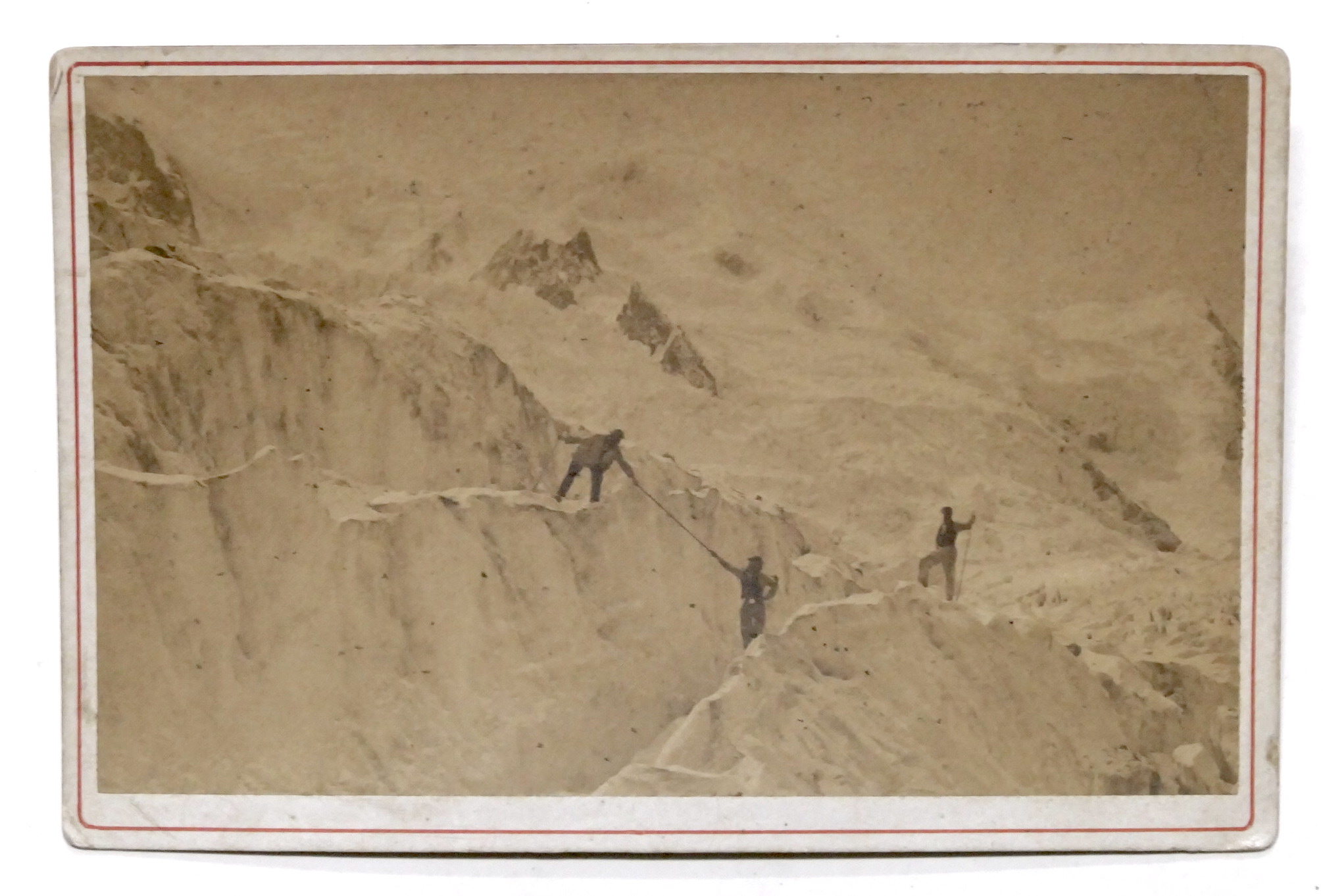 Fotografia albumina - Valle di Chamonix: Ascensione al Monte Bianco …