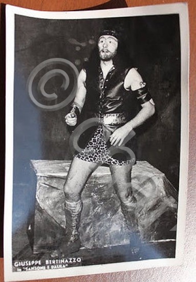 Fotografia Bertinazzo Giuseppe lirica tetro Sansone '50