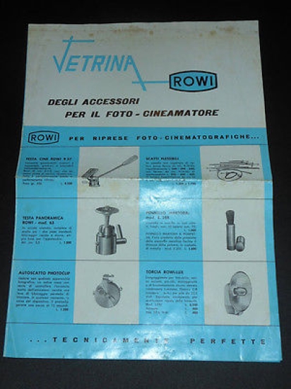 Fotografia Brochure - ROWI Vetrina degli accessori per il foto …