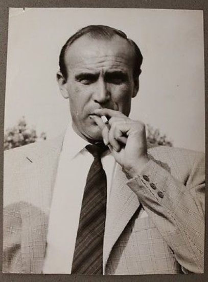 Fotografia Calcio allenatore cecoslovacco Július Korostelev 1961 ca