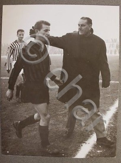 Fotografia calcio Milan Giovanni Trapattoni calciatore 1963 ca