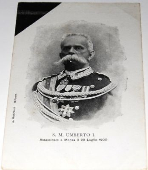Fotografia Cartolina Re Umberto I