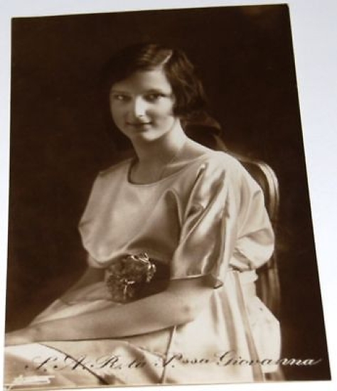 Fotografia Cartolina Ritratto Principessa Giovanna