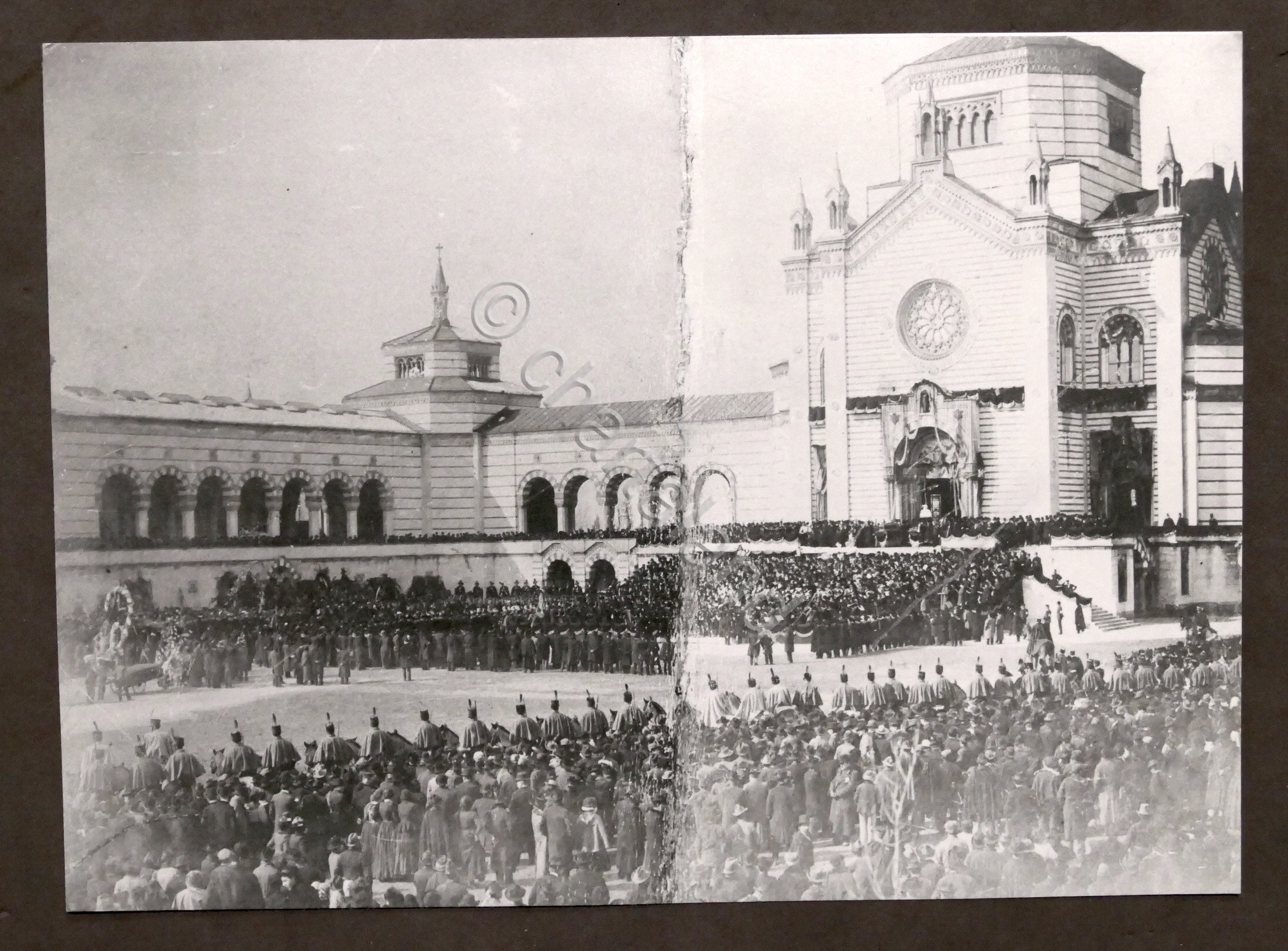Fotografia cerimonia traslazione salma Giuseppe Verdi - Milano 1901 - …