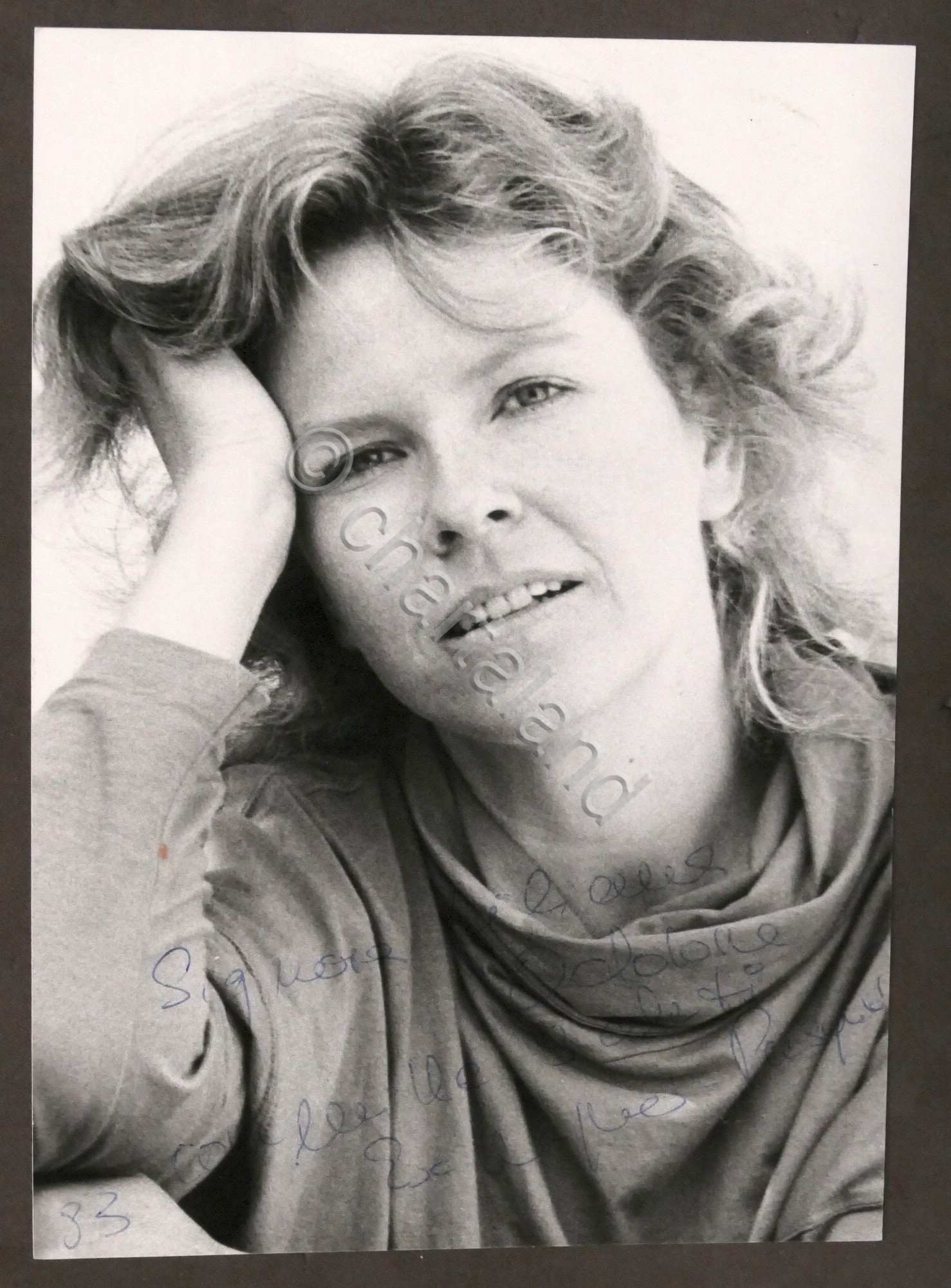 Fotografia con autografo dellla direttrice d'opera Eva Wagner-Pasquier - 1983