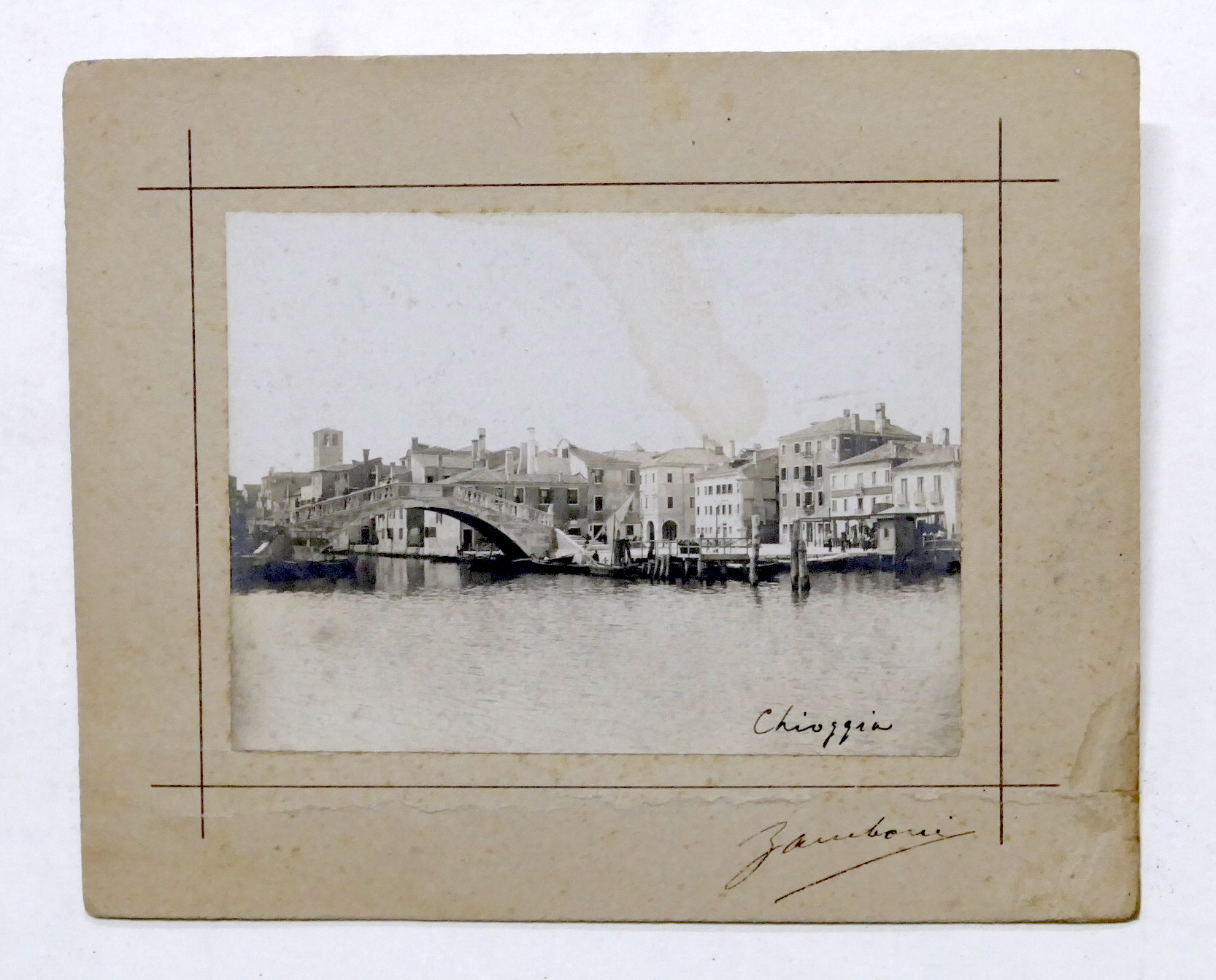 Fotografia d'epoca - Chioggia - Veduta parziale - 1900 ca. …