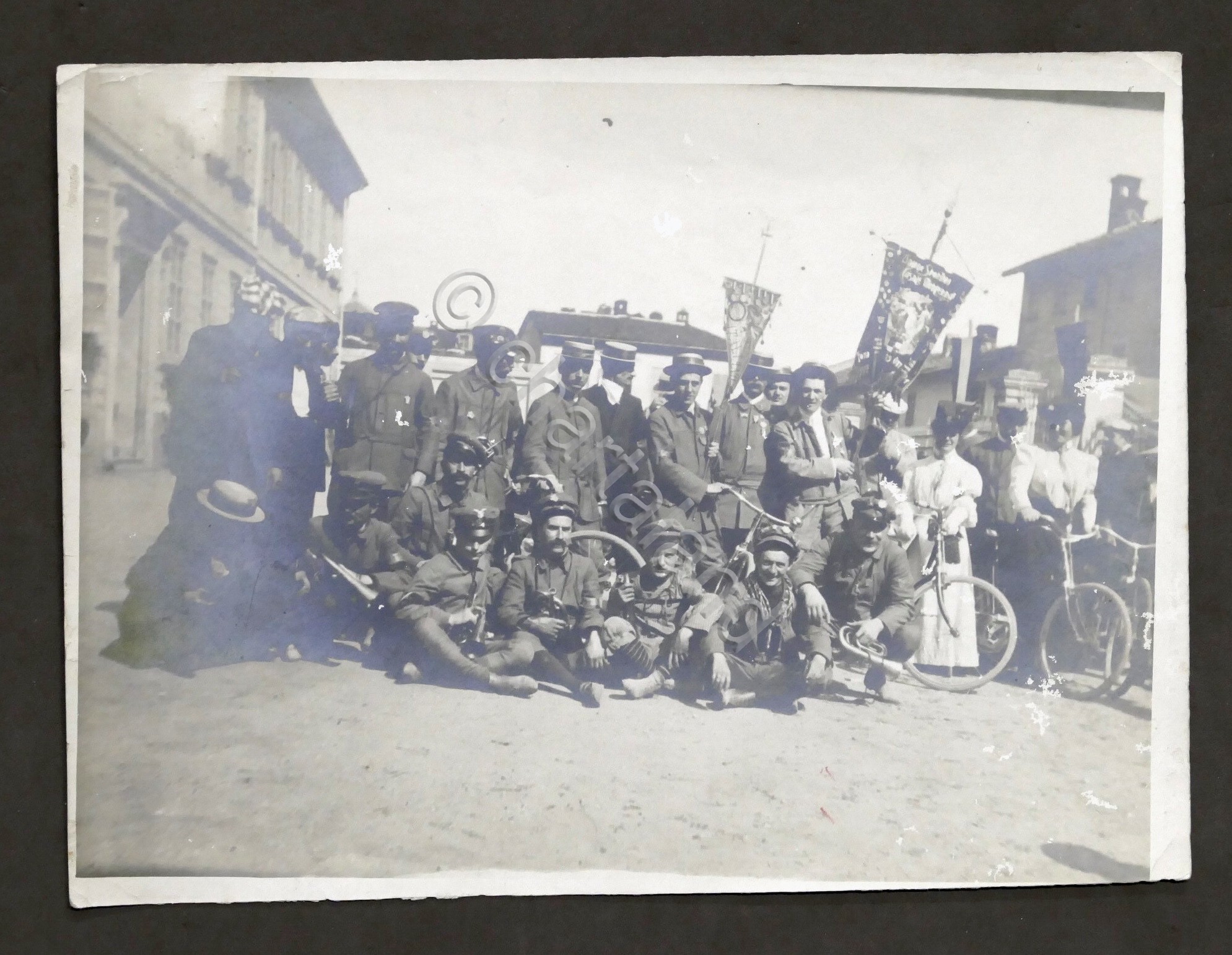 Fotografia d'epoca - Gruppo Unione Sportiva Casale Monferrato - anni …