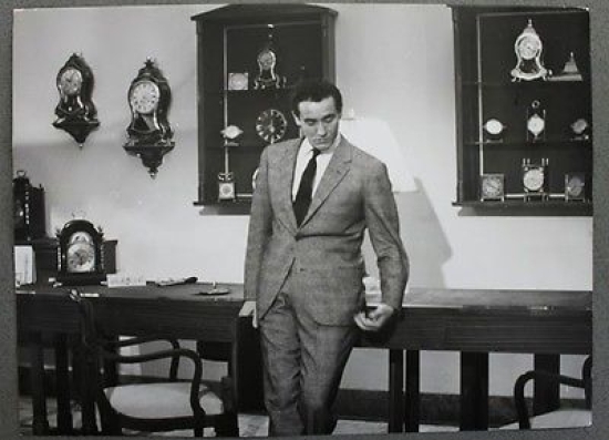 Fotografia d'epoca cinema Vittorio Gassman sul set del Mattatore 1960