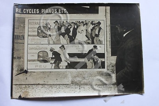 Fotografia d'epoca Francia - Manifesto elettorale legislativo politica 1910