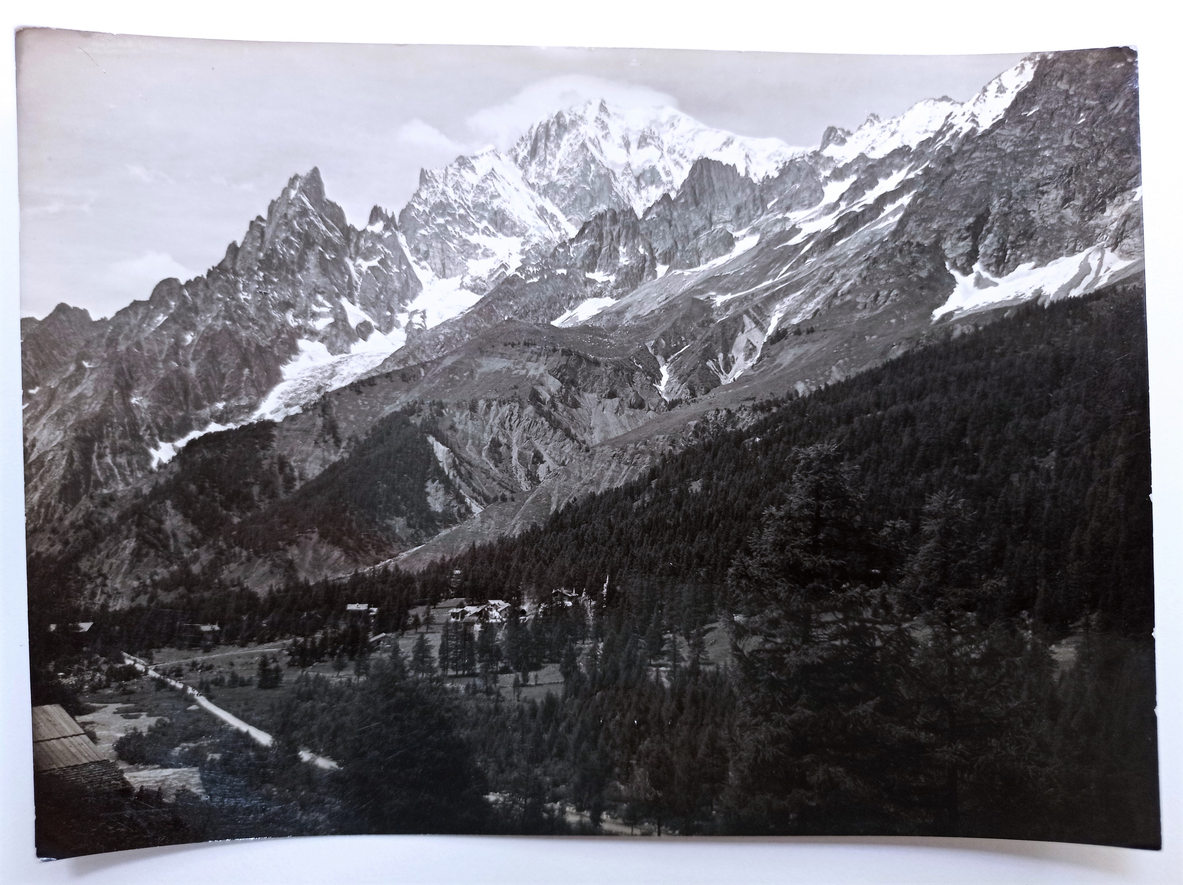 Fotografia Originale - Courmayeur - Planpincieux e Monte Bianco - …