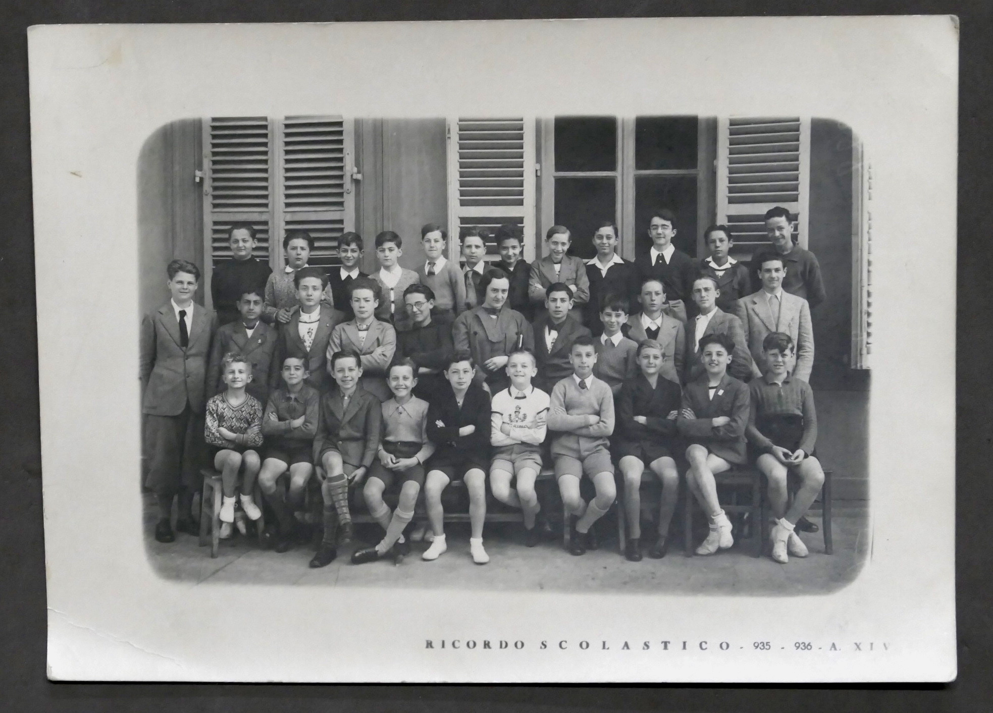 Fotografia Scuola media di Torino - Anno scolastico 1935 - …