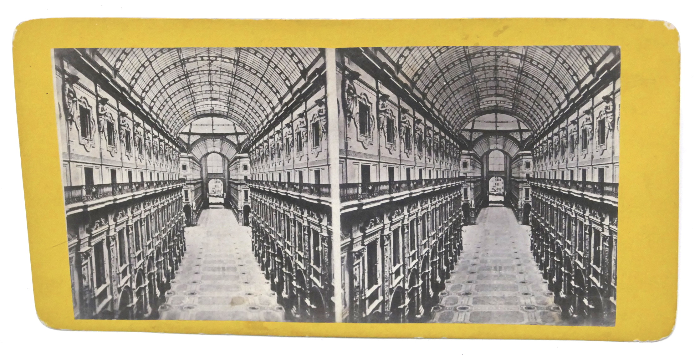 Fotografia stereoscopica - Galleria Vittorio Emanuele II - Milano - …
