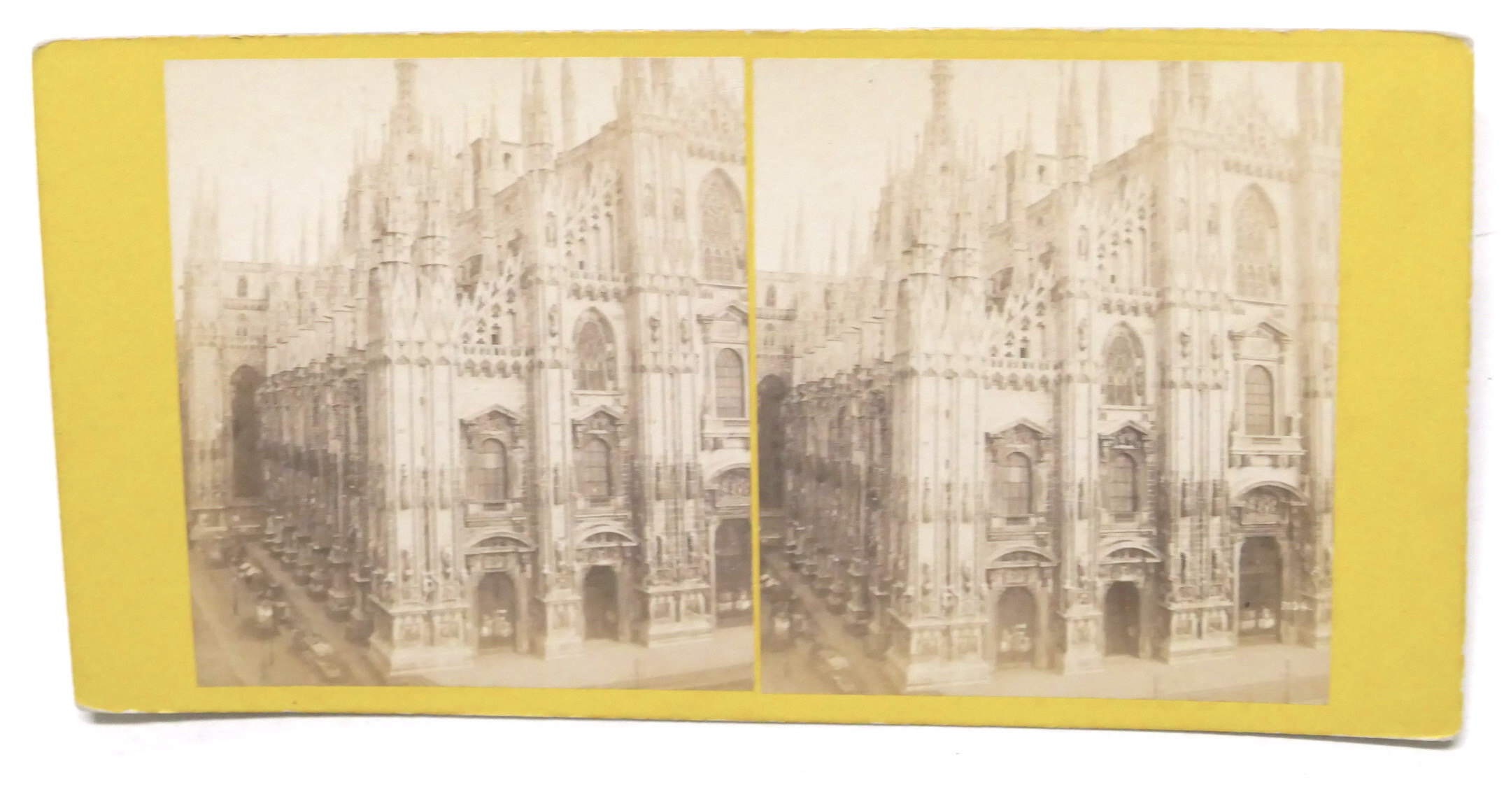 Fotografia stereoscopica - Il Duomo di Milano - 1880 ca.