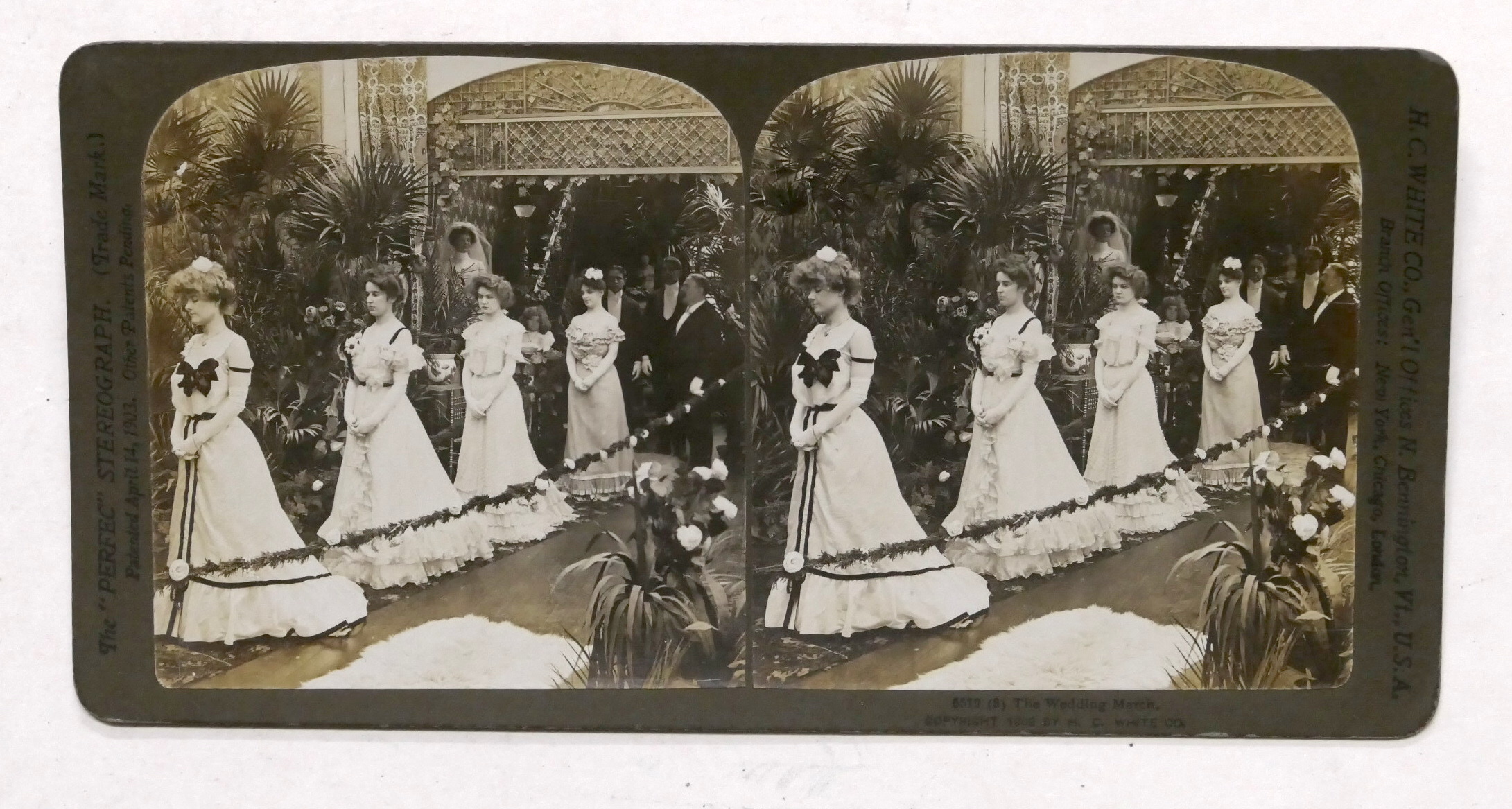 Fotografia stereoscopica - La marcia nuziale - 1903