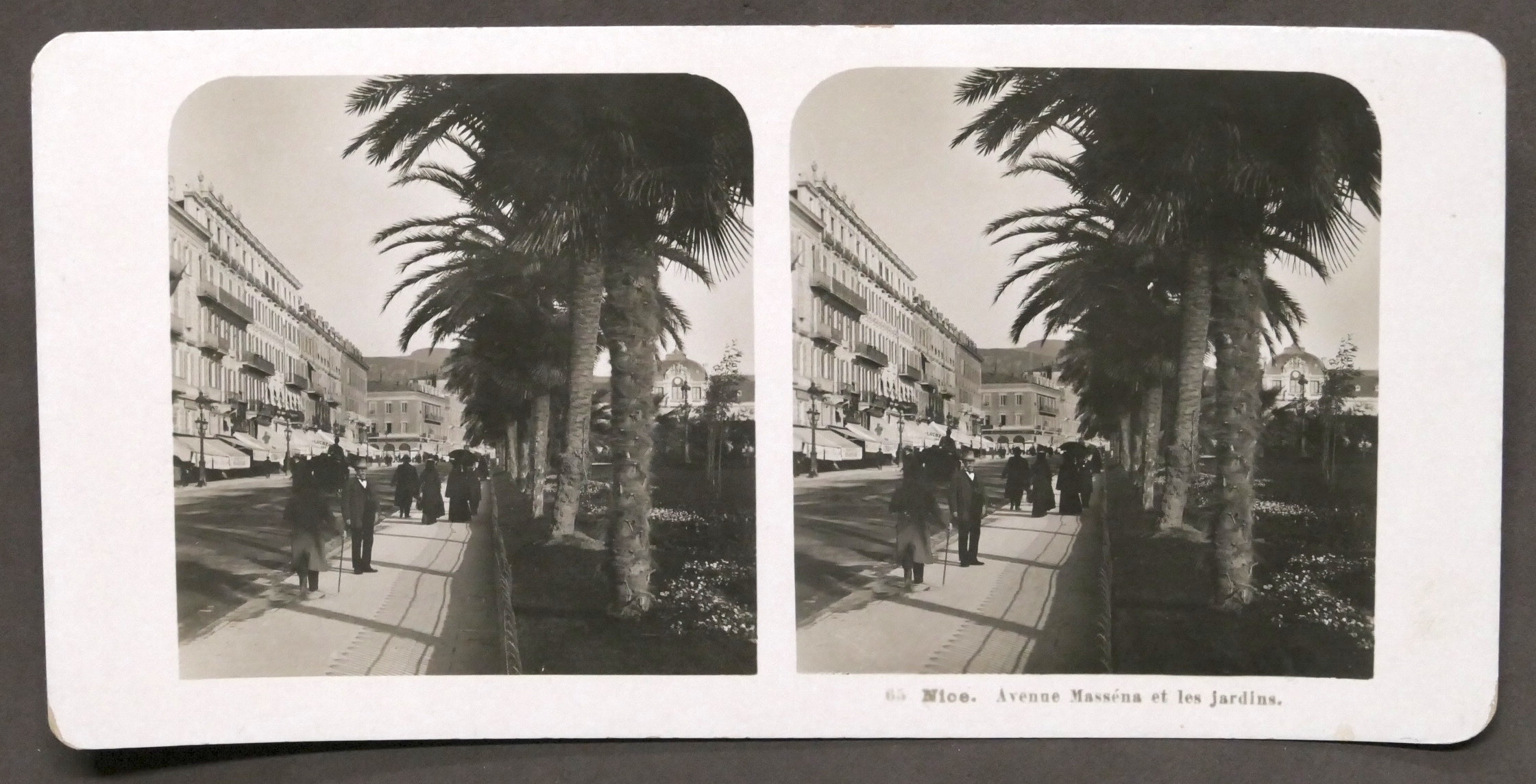 Fotografia stereoscopica - Nizza - Nice - Avenue Masséna et …