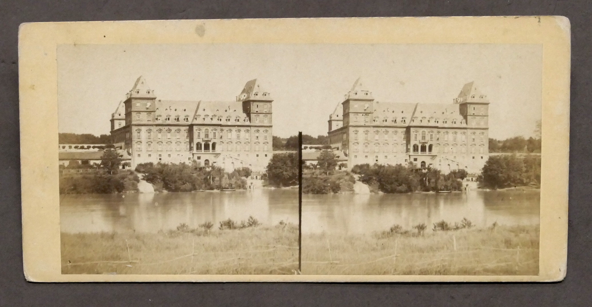 Fotografia stereoscopica - Torino - Castello del Valentino - 1900 …