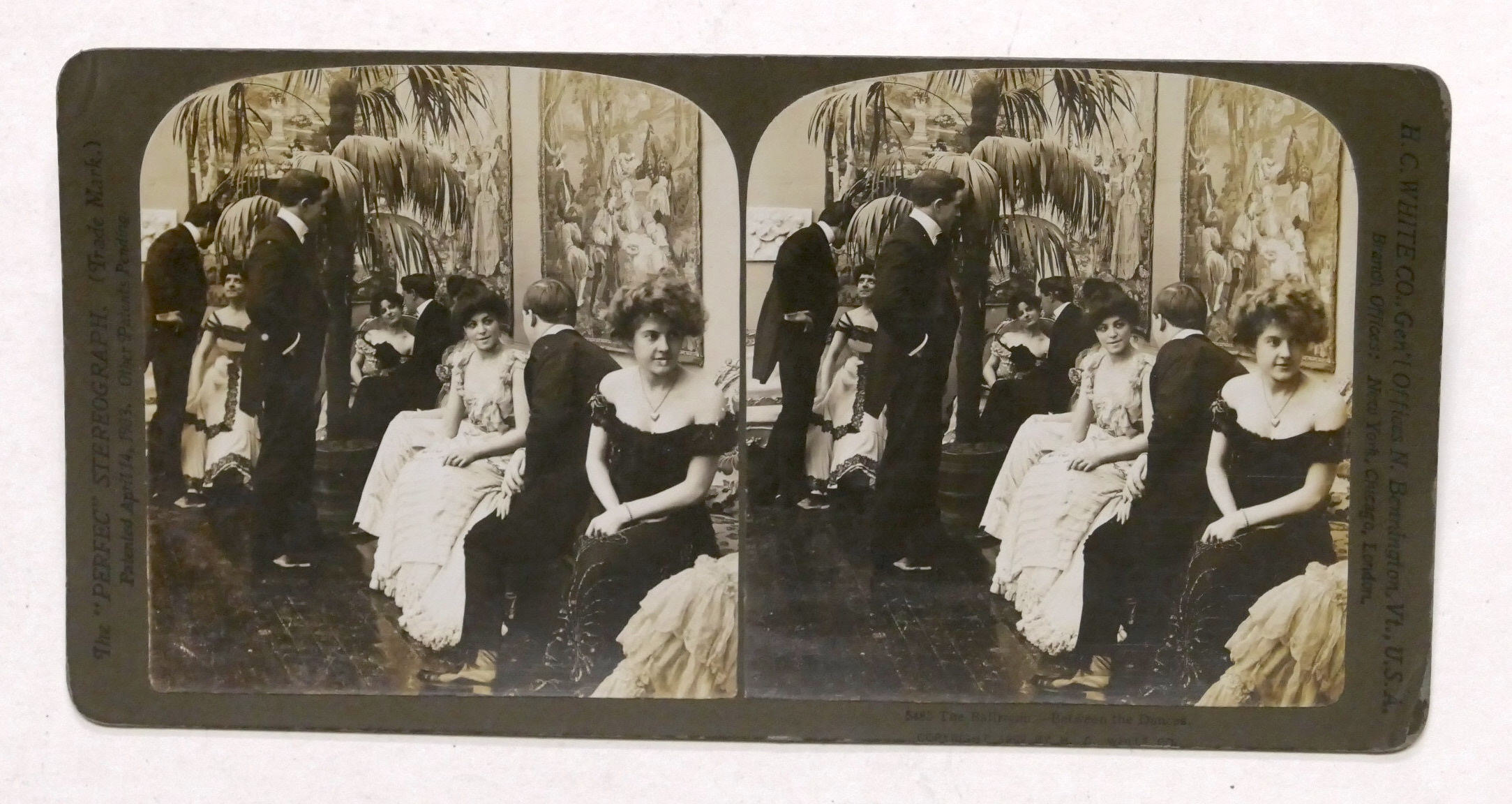 Fotografia stereoscopica - Tra i ballerini alla sala da ballo …
