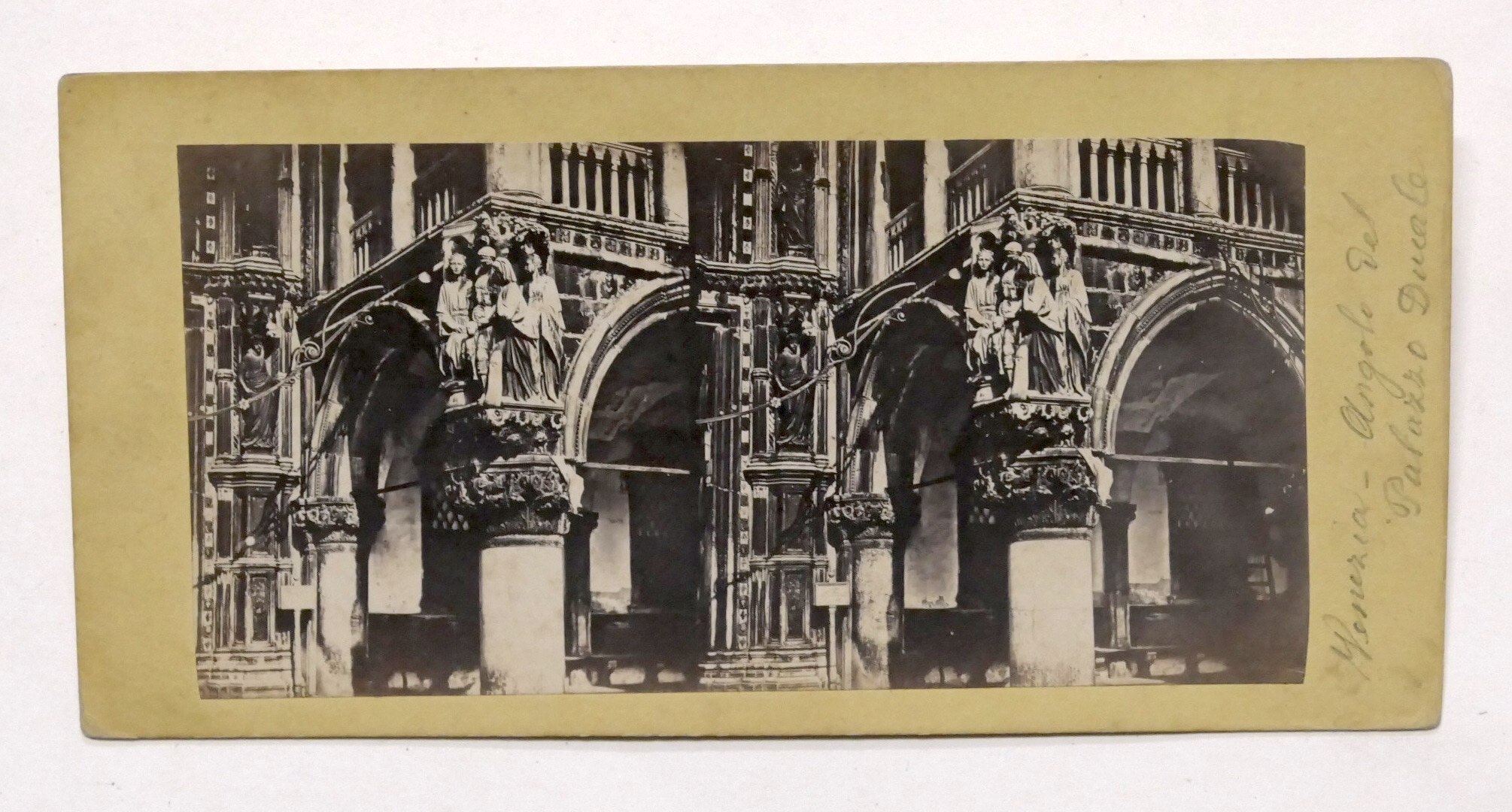 Fotografia stereoscopica - Venezia - Angolo del Palazzo Ducale - …