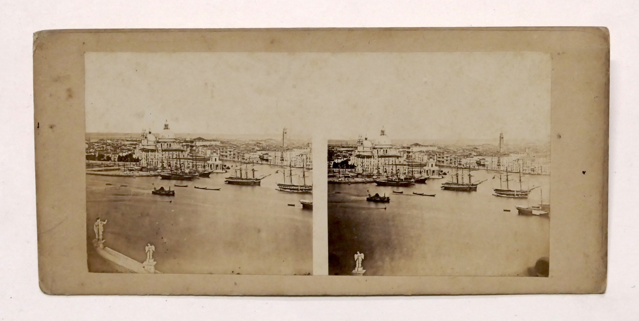 Fotografia stereoscopica - Venezia - Panorama dai Giardini - 1900 …