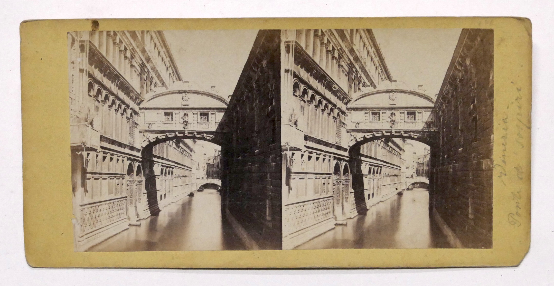 Fotografia stereoscopica - Venezia - Ponte dei Sospiri - 1900 …