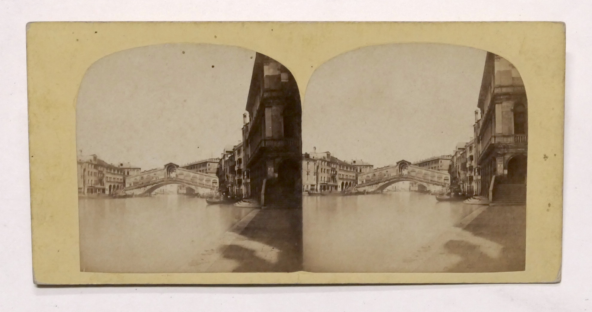 Fotografia stereoscopica - Venezia - Ponte di Rialto - 1900 …